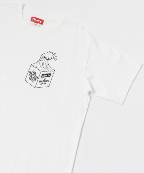 THE GOODLAND MARKET（ザグッドランドマーケット）の「That’s　RE the Tee-FOR OUR WAVES（Tシャツ/カットソー・メンズ・ホワイト/ブラック/ブルー・MEDIUM/LARGE/X-LARGE/XX-LARGE）」の5枚目の写真