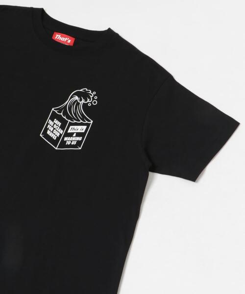 THE GOODLAND MARKET（ザグッドランドマーケット）の「That’s　RE the Tee-FOR OUR WAVES（Tシャツ/カットソー・メンズ・ホワイト/ブラック/ブルー・MEDIUM/LARGE/X-LARGE/XX-LARGE）」の7枚目の写真