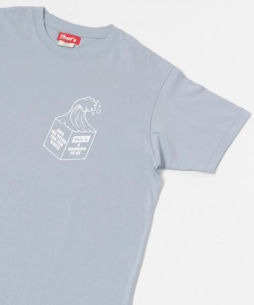 THE GOODLAND MARKET（ザグッドランドマーケット）の「That’s　RE the Tee-FOR OUR WAVES（Tシャツ/カットソー・メンズ・ホワイト/ブラック/ブルー・MEDIUM/LARGE/X-LARGE/XX-LARGE）」の9枚目の写真