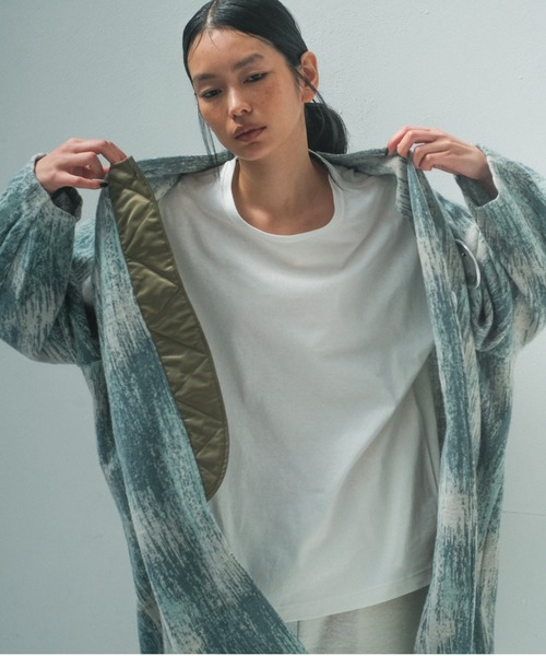 STOF(ストフ)の「STOF/ストフ/DIM MOHAIR CORDIGAN(カーディガン/ボレロ・メンズ・ブラック/ベージュ・SMALL/MEDIUM)」の4枚目の写真