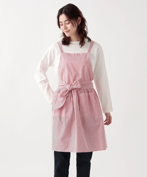 セール】ストライプエプロン（エプロン）｜Afternoon Tea