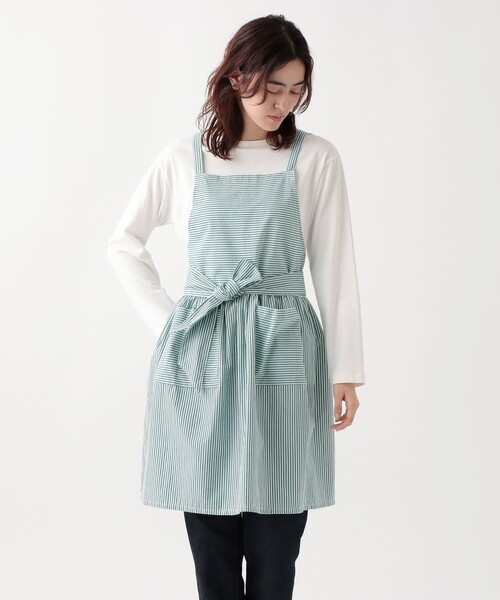セール】ストライプエプロン（エプロン）｜Afternoon Tea
