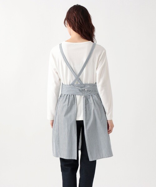 Edition 25ss ウールストライプエプロントップス セール】ストライプエプロン（エプロン）｜Afternoon Tea