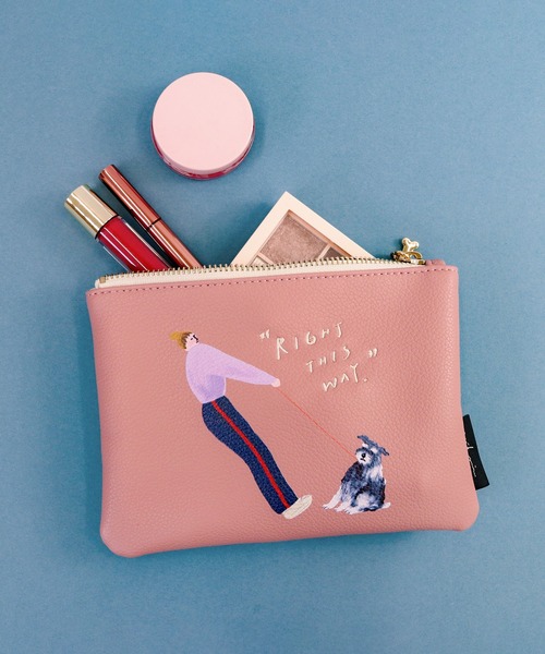 ACCOMMODE（アコモデ）の「エリクリン/フラットポーチ（ポーチ・レディース・イエロー/ピンク/ブルー・FREE）」の3枚目の写真