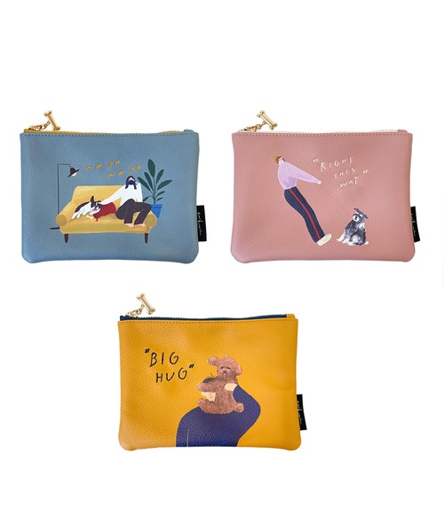 ACCOMMODE（アコモデ）の「エリクリン/フラットポーチ（ポーチ・レディース・イエロー/ピンク/ブルー・FREE）」の9枚目の写真