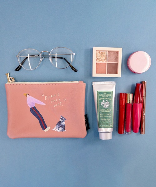 ACCOMMODE（アコモデ）の「エリクリン/フラットポーチ（ポーチ・レディース・イエロー/ピンク/ブルー・FREE）」の5枚目の写真