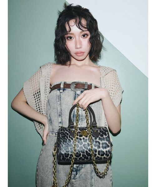 EVRIS（エヴリス）の「メッシュジップアップニットベスト（ニット/セーター・レディース・アイボリー/ブラック/ブルー・FREE）」の15枚目の写真