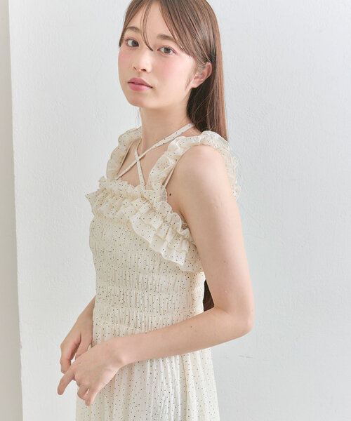 OLIVE des OLIVE シャーリングキャミワンピとボレロのセット SETアイテム】シャーリングキャミワンピとボレロのセット