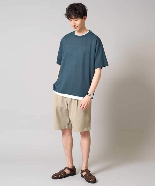 a.v.v（アーヴェヴェ）の「【2SET/洗濯機で洗える】シアーニットアンサンブル（アンサンブル・メンズ・ダークグリーン/ブラック・46/48）」の19枚目の写真