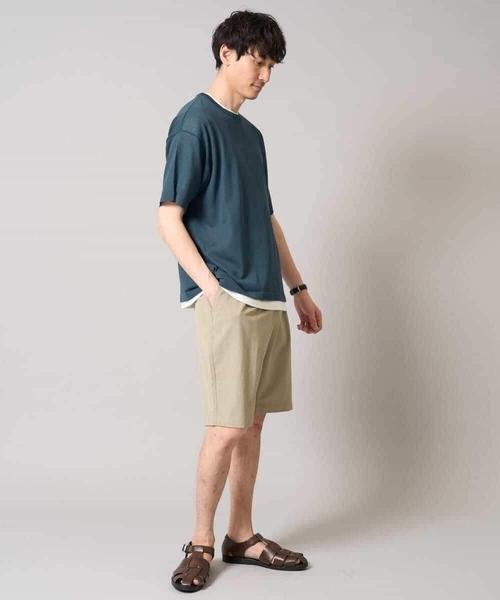 a.v.v（アーヴェヴェ）の「【2SET/洗濯機で洗える】シアーニットアンサンブル（アンサンブル・メンズ・ダークグリーン/ブラック・46/48）」の18枚目の写真