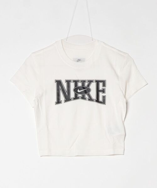NIKE（ナイキ）の「ナイキ NIKE ナイキ  NSW スリム クロップ ストリート S/S Tシャツ（Tシャツ/カットソー・レディース・オフホワイト/ブラック・S/M/L）」の13枚目の写真