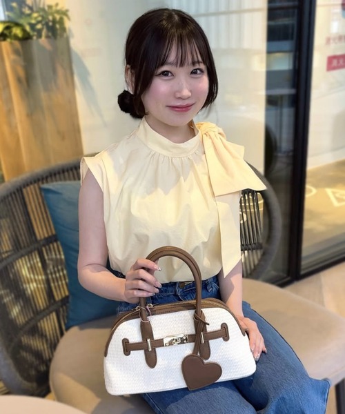ノーメント コットンレーヨンビッグリボンブラウス normment 2025秋冬新作 レディース 国内正規品 コットンレーヨンビッグリボンブラウス | normment official shop