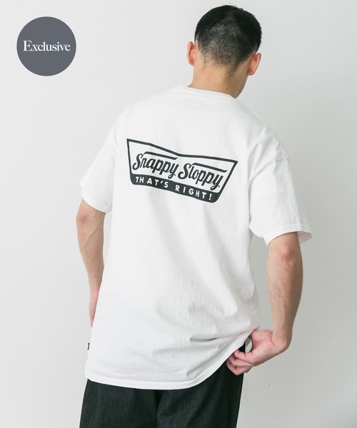 Sloppy Supply（スラッピーサプライ）の「『別注』SLOPPY SUPPLY×DOORS　SNAPPY T-SHIRTS（Tシャツ/カットソー・メンズ・ホワイト/ブラック・X-LARGE/LARGE）」の2枚目の写真
