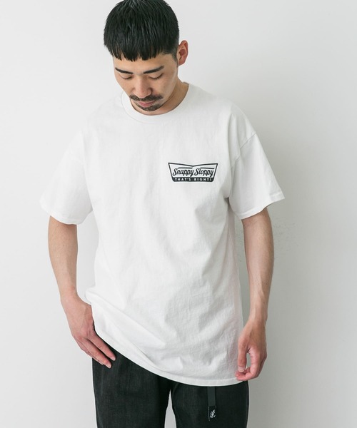 Sloppy Supply（スラッピーサプライ）の「『別注』SLOPPY SUPPLY×DOORS　SNAPPY T-SHIRTS（Tシャツ/カットソー・メンズ・ホワイト/ブラック・X-LARGE/LARGE）」の3枚目の写真