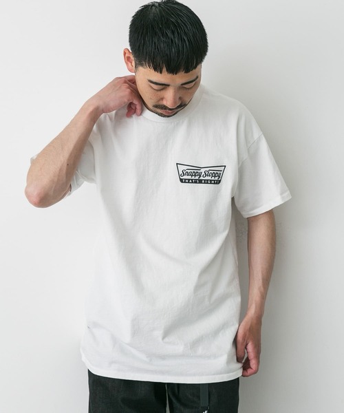 Sloppy Supply（スラッピーサプライ）の「『別注』SLOPPY SUPPLY×DOORS　SNAPPY T-SHIRTS（Tシャツ/カットソー・メンズ・ホワイト/ブラック・X-LARGE/LARGE）」の4枚目の写真
