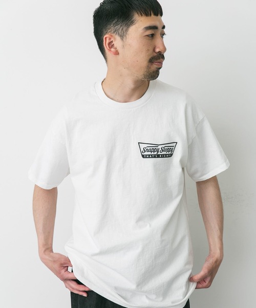 Sloppy Supply（スラッピーサプライ）の「『別注』SLOPPY SUPPLY×DOORS　SNAPPY T-SHIRTS（Tシャツ/カットソー・メンズ・ホワイト/ブラック・X-LARGE/LARGE）」の5枚目の写真