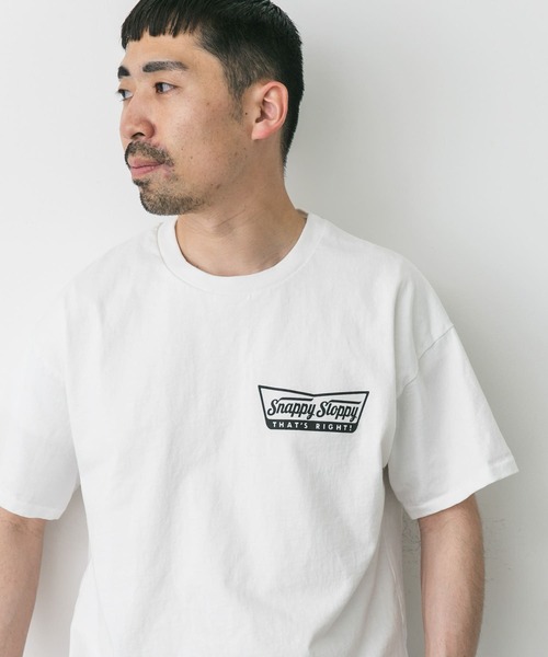 Sloppy Supply（スラッピーサプライ）の「『別注』SLOPPY SUPPLY×DOORS　SNAPPY T-SHIRTS（Tシャツ/カットソー・メンズ・ホワイト/ブラック・X-LARGE/LARGE）」の6枚目の写真