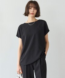 「UNFILO」 半袖ブラウス MEDIUM ブラック レディース REAL STYLE（ファッション） ブラウス レディース 半袖 オフィス