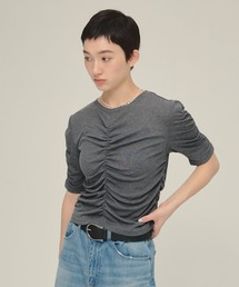 eL | 【eL】Sheer Shirring Tee/459689(Tシャツ/カットソー)