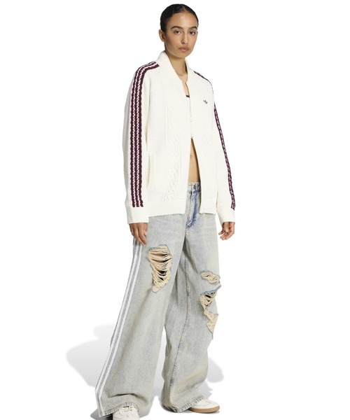 adidas（アディダス）の「adidas ARCHIVE KNIT TT / アディダス アーカイブ ニット トラック トップ（その他トップス・レディース・ホワイト・L/M/S）」の10枚目の写真