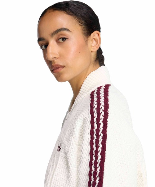 adidas（アディダス）の「adidas ARCHIVE KNIT TT / アディダス アーカイブ ニット トラック トップ（その他トップス・レディース・ホワイト・L/M/S）」の7枚目の写真