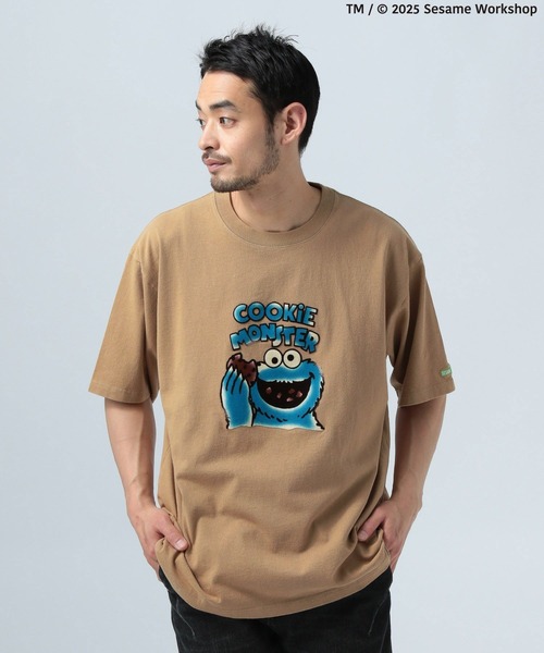 BAYFLOW（ベイフロー）の「【SESAME STREET(セサミストリート)】別注アソートプリント半袖Tシャツ（Tシャツ/カットソー・メンズ・オフホワイト/ベージュ/チャコール/ネイビー・LARGE/MEDIUM）」の3枚目の写真
