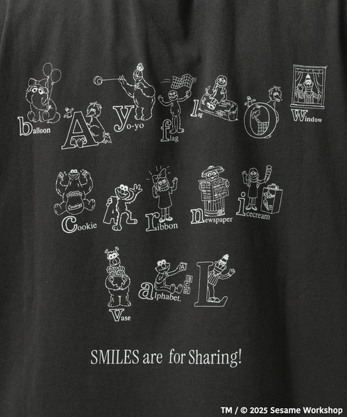 BAYFLOW（ベイフロー）の「【SESAME STREET(セサミストリート)】別注アソートプリント半袖Tシャツ（Tシャツ/カットソー・メンズ・オフホワイト/ベージュ/チャコール/ネイビー・LARGE/MEDIUM）」の20枚目の写真