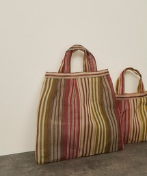 ストライプデザイン トートバッグ 　アダム・エ・ロペ Amazon | [アダムエロペ] 追加 ギャザーストライプショルダー