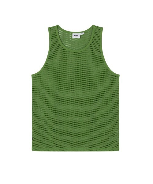 Champion メッシュタンクトップ 緑色 JASPO M OBEY MORRO MESH TANK（オベイ モロ メッシュ タンク）（タンク