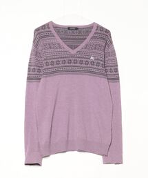 BURBERRY BLACK LABEL - BURBERRY BLACK LABEL ピンク Vネック