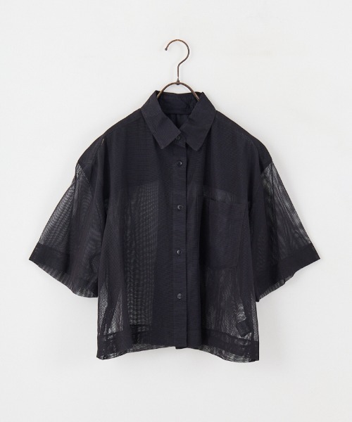セール】[TODAYFUL/トゥデイフル] メッシュ ショートシャツ