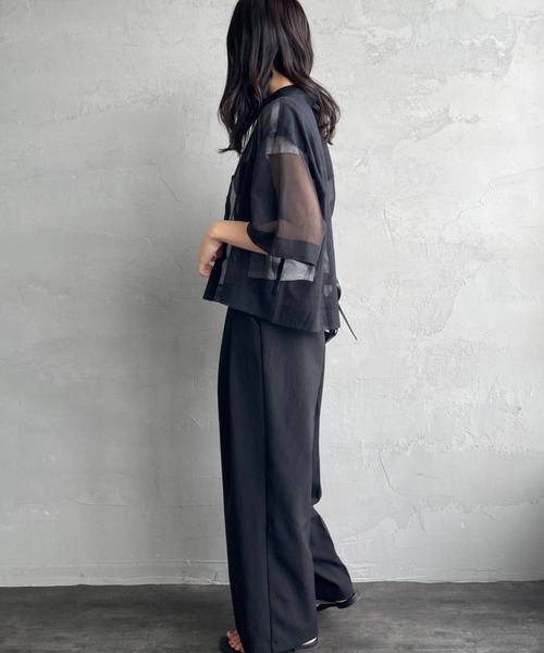 TODAYFUL 半袖ブラウス セール】[TODAYFUL/トゥデイフル] メッシュ ショートシャツ