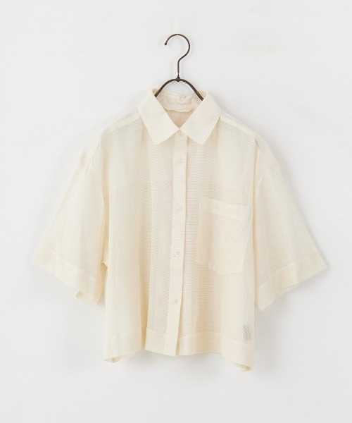 セール】[TODAYFUL/トゥデイフル] メッシュ ショートシャツ