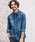 1minute 1secondi~jbgZJhj́ums6158-long sleeve denim shirt with cursive embroidery fjVciVc/uEXjvbCfBSu[