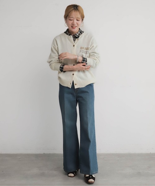 フォックス刺繍 クルーネックカーデ | NOMBRE IMPAIR