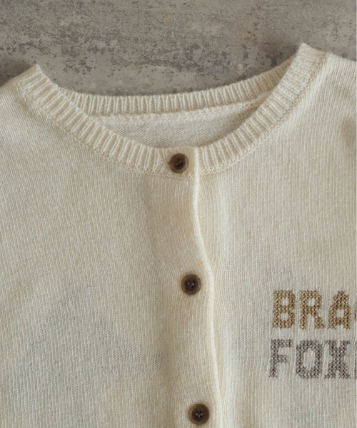 フォックス刺繍 クルーネックカーデ | NOMBRE IMPAIR