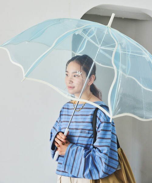 Wpc.（ダブリュピーシー）の「Wpc./ダブリュピーシー ［ビニール傘］ウェービーアンブレラ 雨傘 長傘（長傘・レディース・ブルー/ナチュラル/ブラウン/ラベンダー・ONE SIZE）」の18枚目の写真