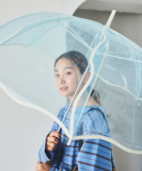 Wpc.（ダブリュピーシー）の「Wpc./ダブリュピーシー ［ビニール傘］ウェービーアンブレラ 雨傘 長傘（長傘・レディース・ブルー/ナチュラル/ブラウン/ラベンダー・ONE SIZE）」の16枚目の写真