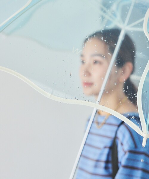 Wpc.（ダブリュピーシー）の「Wpc./ダブリュピーシー ［ビニール傘］ウェービーアンブレラ 雨傘 長傘（長傘・レディース・ブルー/ナチュラル/ブラウン/ラベンダー・ONE SIZE）」の14枚目の写真