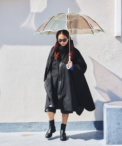 Wpc.（ダブリュピーシー）の「Wpc./ダブリュピーシー ［ビニール傘］ウェービーアンブレラ 雨傘 長傘（長傘・レディース・ブルー/ナチュラル/ブラウン/ラベンダー・ONE SIZE）」の9枚目の写真