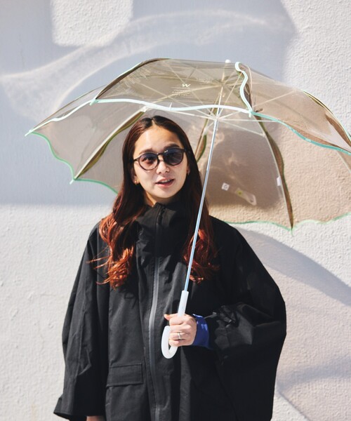 Wpc.（ダブリュピーシー）の「Wpc./ダブリュピーシー ［ビニール傘］ウェービーアンブレラ 雨傘 長傘（長傘・レディース・ブルー/ナチュラル/ブラウン/ラベンダー・ONE SIZE）」の8枚目の写真