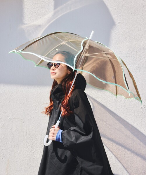 Wpc.（ダブリュピーシー）の「Wpc./ダブリュピーシー ［ビニール傘］ウェービーアンブレラ 雨傘 長傘（長傘・レディース・ブルー/ナチュラル/ブラウン/ラベンダー・ONE SIZE）」の6枚目の写真