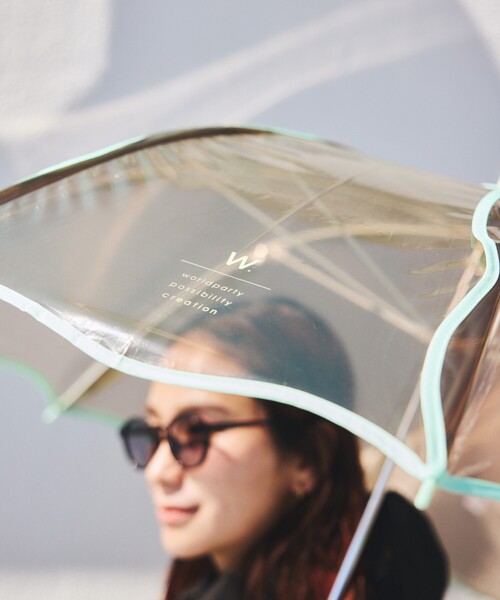 Wpc.（ダブリュピーシー）の「Wpc./ダブリュピーシー ［ビニール傘］ウェービーアンブレラ 雨傘 長傘（長傘・レディース・ブルー/ナチュラル/ブラウン/ラベンダー・ONE SIZE）」の5枚目の写真