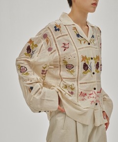 TODAYFUL/トゥデイフル】Embroidery Patchwork Shirts/エン
