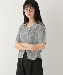 ベロアパイルSQUAREネックトップス　ヘザーグレー ベロアパイルSQUAREネックトップス ヘザーグレー本当に 安い