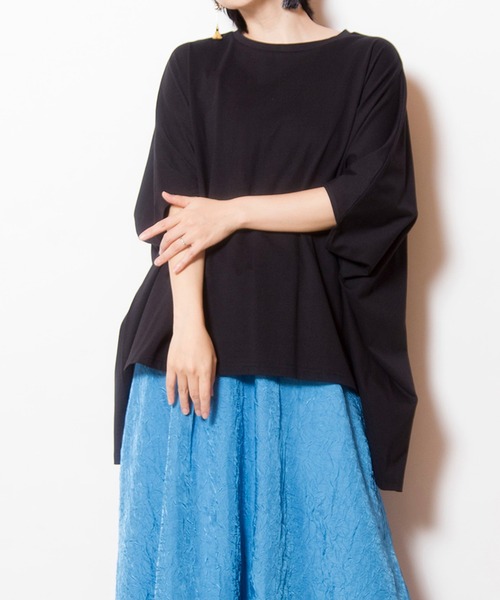 OSMOSIS(オズモーシス)の「ビッグプルオーバー(Tシャツ/カットソー・レディース・オレンジ系その他/ブラック/イエロー/ホワイト・ONE SIZE)」の2枚目の写真