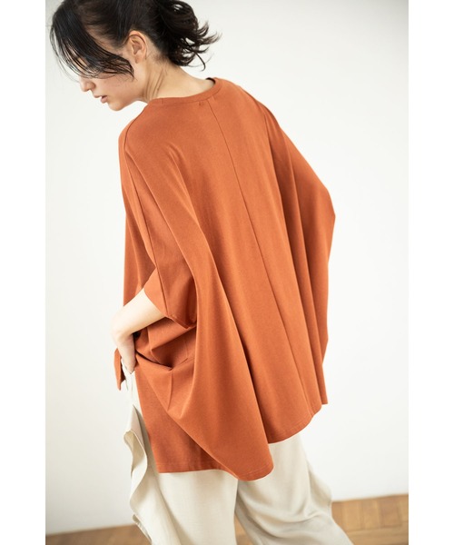 OSMOSIS(オズモーシス)の「ビッグプルオーバー(Tシャツ/カットソー・レディース・オレンジ系その他/ブラック/イエロー/ホワイト・ONE SIZE)」の10枚目の写真