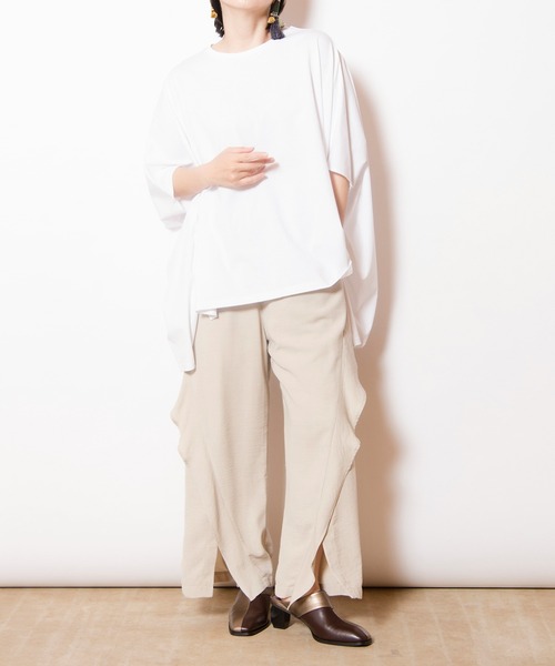 OSMOSIS(オズモーシス)の「ビッグプルオーバー(Tシャツ/カットソー・レディース・オレンジ系その他/ブラック/イエロー/ホワイト・ONE SIZE)」の11枚目の写真