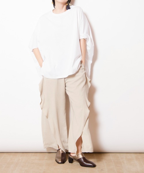 OSMOSIS(オズモーシス)の「ビッグプルオーバー(Tシャツ/カットソー・レディース・オレンジ系その他/ブラック/イエロー/ホワイト・ONE SIZE)」の12枚目の写真