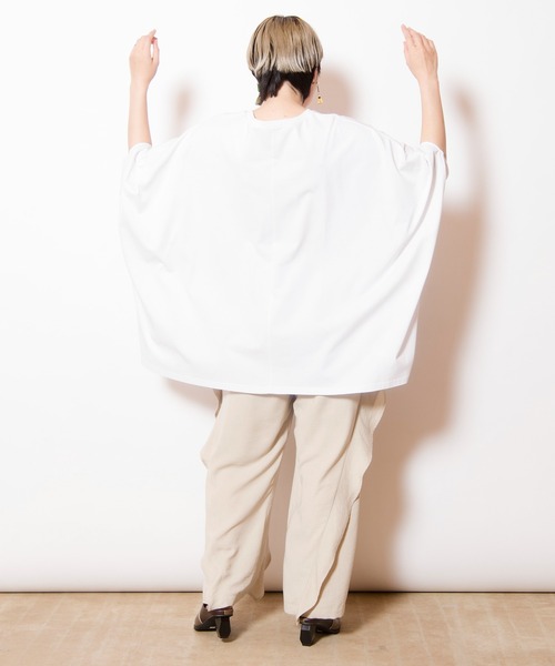 OSMOSIS(オズモーシス)の「ビッグプルオーバー(Tシャツ/カットソー・レディース・オレンジ系その他/ブラック/イエロー/ホワイト・ONE SIZE)」の14枚目の写真